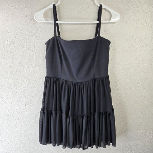 Blogilates Dresses & Skirts - Blogilates Ballerina Active Dress Small Black Short Lined Ruffle Pleated Tiered